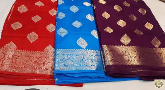 Moonga Silk Saree (Motif)