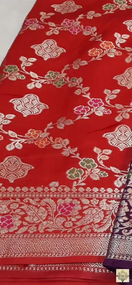 Moonga Silk Saree (Jaal) Saree