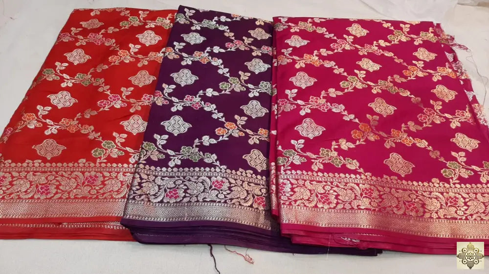 Moonga Silk Saree (Jaal) Saree