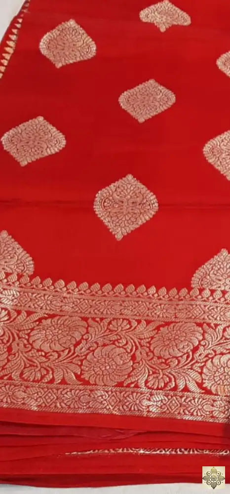 Moonga Silk Saree (Motif)