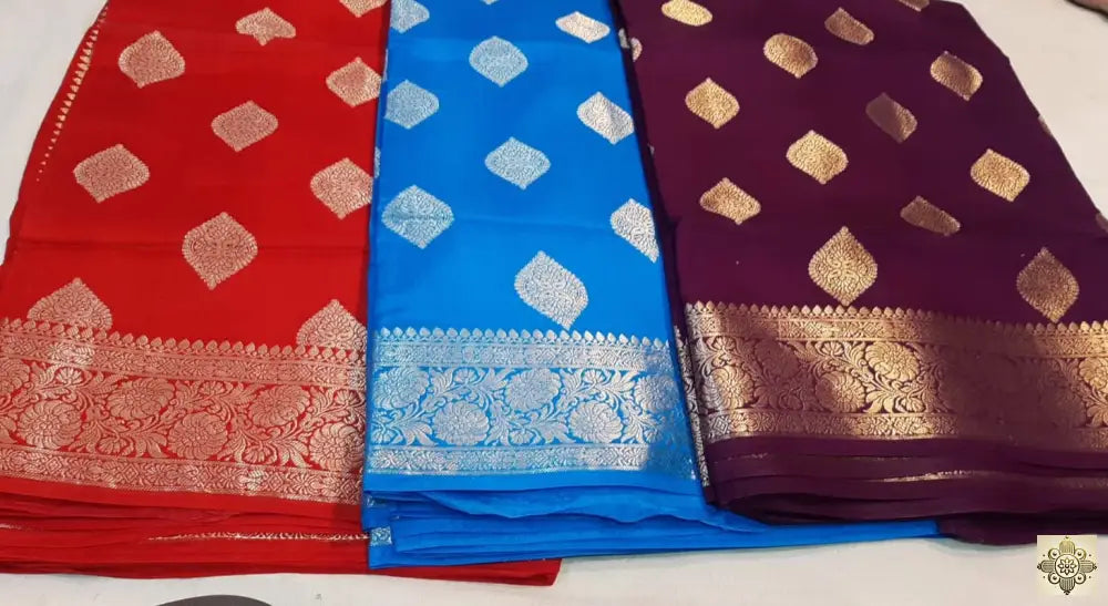 Moonga Silk Saree (Motif)