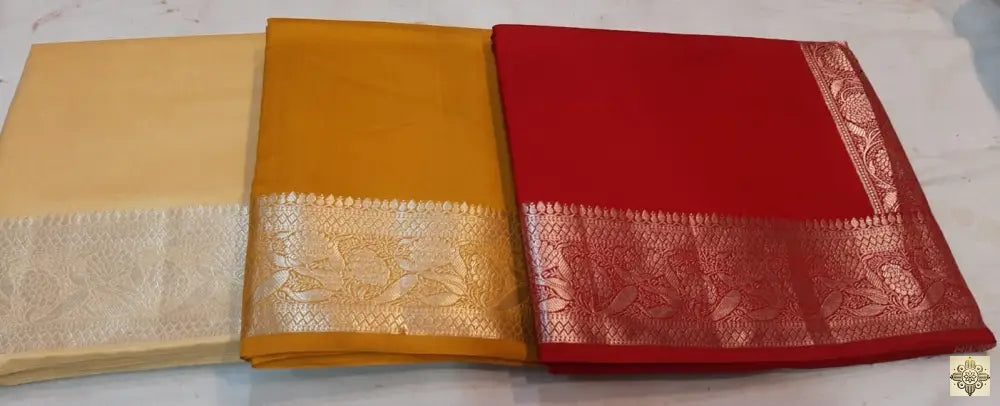 Moonga Silk Saree (Solid) Saree