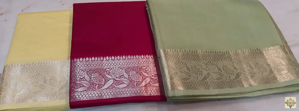 Moonga Silk Saree (Solid) Saree